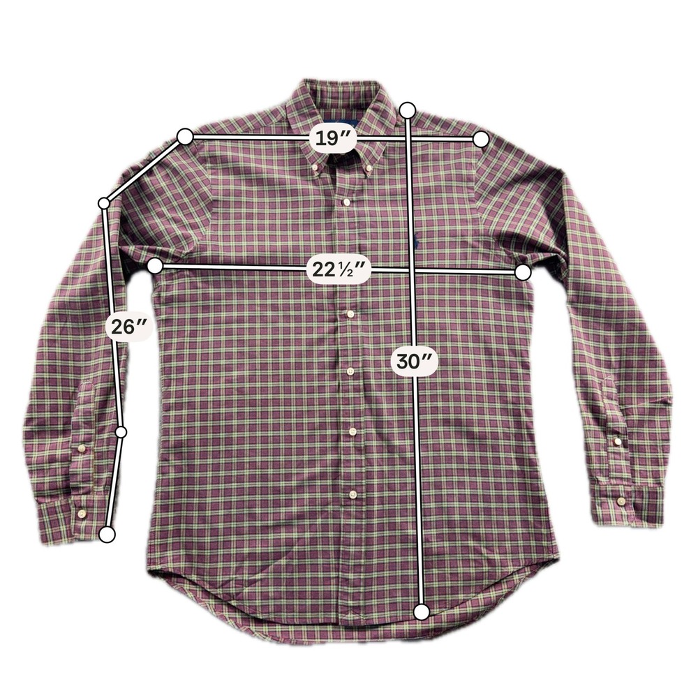 Polo Ralph Lauren Men's M Multicolor Long Sleeve Button-Down Collar Shirt - Picture 2 of 10